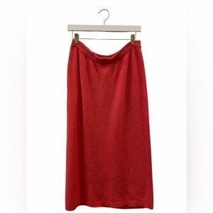 Vintage Silk Angora Knit Maxi Skirt